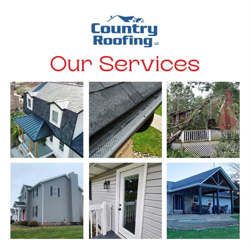 Our Services - Shingle & Metal Roofing, Spouting, Storm Damage, Siding, Windows/Doors, Decks/Porches