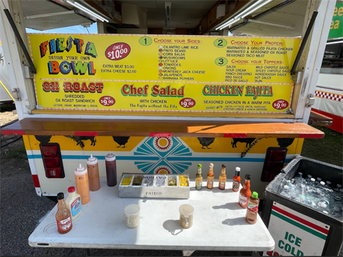 Fiesta Bowl / OX Trailer Menu Board