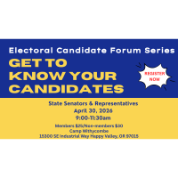 Electoral Candidate Forum Series -State Senators & Representatives (Part 2)