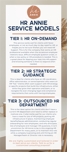 HR Annie Consulting Tiered Services