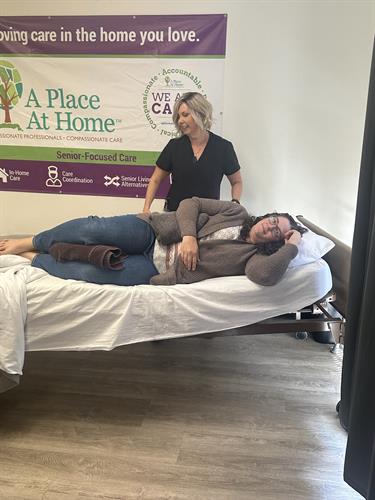 We provide hands on skills training for all caregivers. We provide hands on skills training for all caregivers.