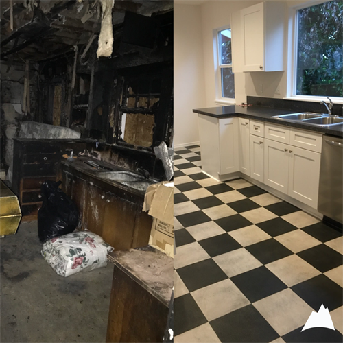 Kitchen Fire Before/After