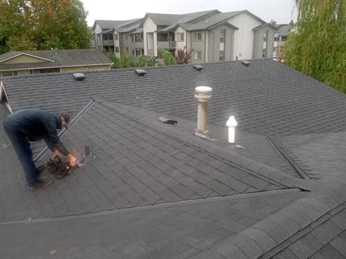 Completed roof replacement by French Roofing