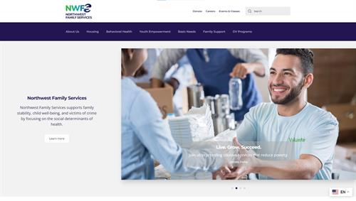 Website for Northwest Family Services, Milwaukie