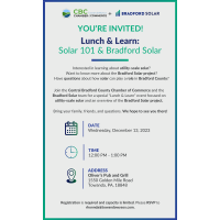 Lunch & Learn - Solar 101 & Bradford Solar