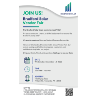 Bradford Solar Vendor Fair