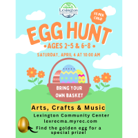 Egg Hunt: April 4th, Ages 2-5 & 6-8