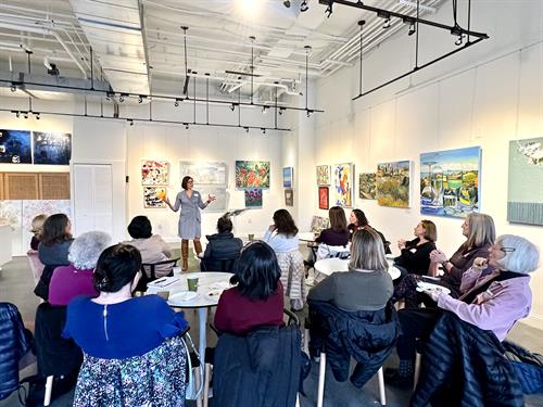 Women's health talk at the Galaray House in Lexington