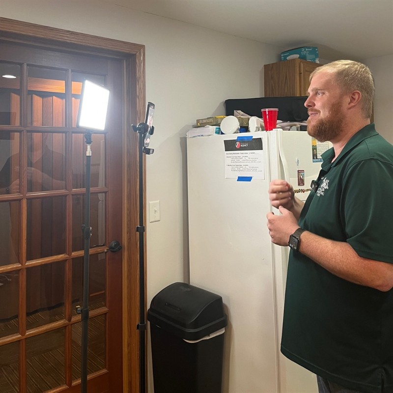 Behind the scenes of Adam's reels