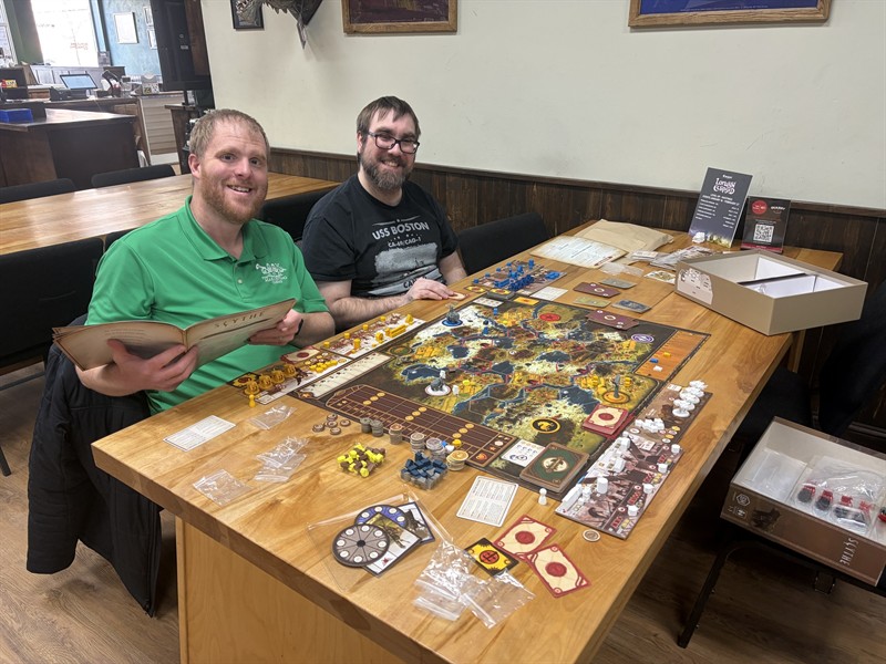 Brian's birthday surprise board game day at Level Up Hastings