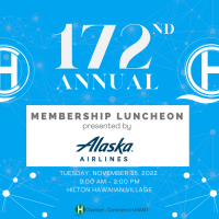 Tables: 172nd Annual Membership Luncheon presented by Alaska Airlines Sponsorship Opportunities