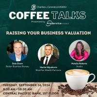 Coffee Talks presented by ProService Hawaii: Raising Your Business Valuation