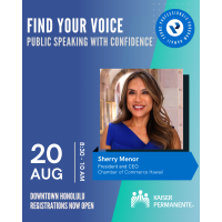 YP Professional Development Class (PDC) - Find Your Voice: Public Speaking with Confidence presented by Kaiser Permanente