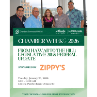 Chamber Weeks 2026: From Hawaii to the Hill: Legislative 201 & Federal Policy Update presented by Zippy's