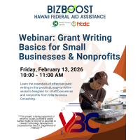 BizBoost Webinar: Grant Writing Basics for Small Businesses & Nonprofits