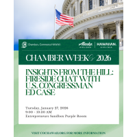 Chamber Weeks 2026: Insights from the Hill: Fireside Chat with U.S. Congressman Ed Case