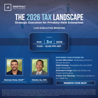 WestPac Wealth Partners Presents: The 2026 Tax Landscape Event