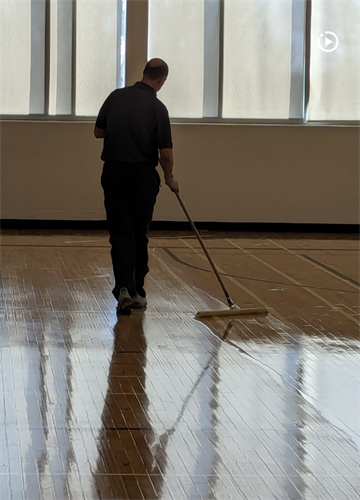 Doing the gym floor