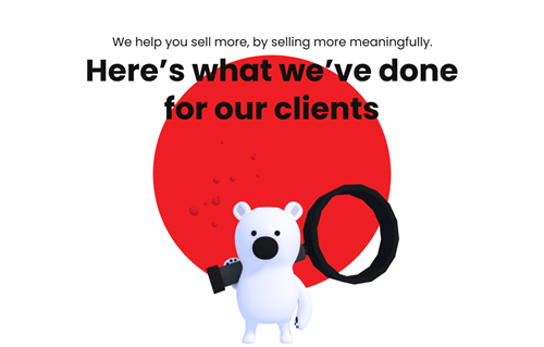 We help you sell more.