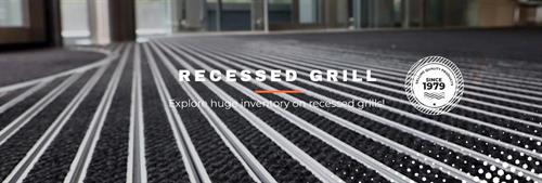 We CUSTOM BUILD, RECESSED ENTRY FLOOR GRILLS (Pedi Mats). These are a heavy duty solution for high traffic entrances.