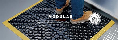 We sell MODULAR MATS & TILES in Drainage & Anti Fatigue surface types.