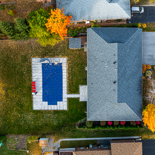 Get a real bird's-eye view of a property with aerial imagery.