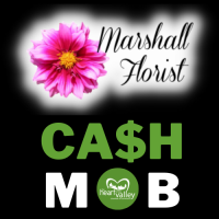 Cash Mob at Marshall Florist