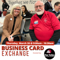 Business Card Exchange at Fox Valley Tech College - Bordini Center