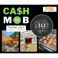 Cafe Cash Mob at 313 Dodge