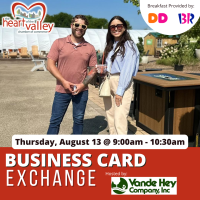 Business Card Exchange - Vande Hey Company & Dunkin and Baskin Robbins
