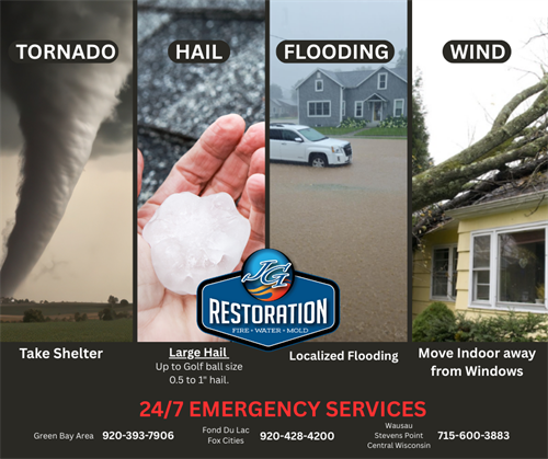 We can help you in any emergency, whether it is fire, water, mold, storm or even a vehicle impact. We are here for you.