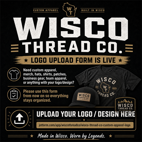 Wisco Thread Co. Logo Upload Form is Live