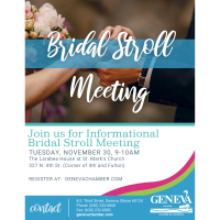 Join us for Informational Bridal Stroll Meeting