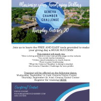 Maximize your fundraising efforts for the Geneva Chamber Challenge