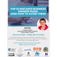 Multi Chamber Event: Top 10 Mistakes Business Owners Make with Speaker Harriet Parker