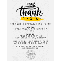 Sponsor Appreciation Event