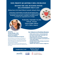 Non-Profit Seminar - Beyond the Ask: Building Donor Relationships that Last