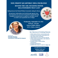 Non-Profit Seminar - Beyond the Ask: Building Donor Relationships that Last