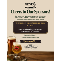Cheers to our sponsors: Sponsor Appreciation Event