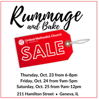 JOIN THE UNITED METHODIST CHURCH AT OUR FALL RUMMAGE SALE!