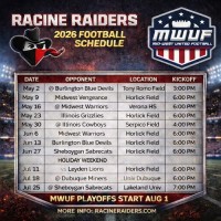 Racine Raider 2026 Football Schedule 