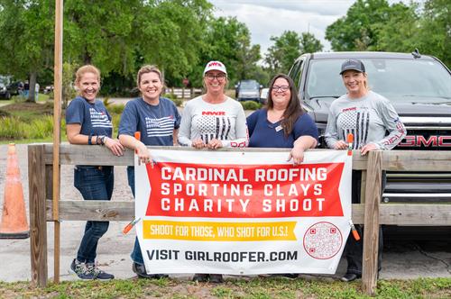Tampa members of National Women In Roofing at our 2024 Sporting Clays 
