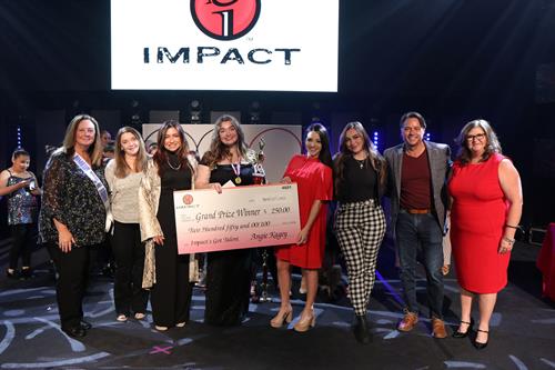 Impact's Got Talent Grand Prize Winner with Judges