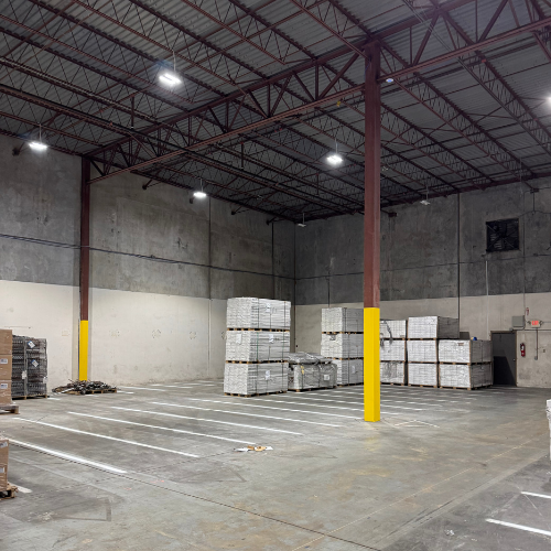 Palletize shipments out. Full pallets or piece pick to build mixed pallets.