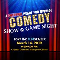 A Cheerful Heart For Giving Comedy Show and Game Night Fundraiser