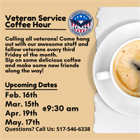 News Release: LCVS To Host First Coffee Hour for Veterans