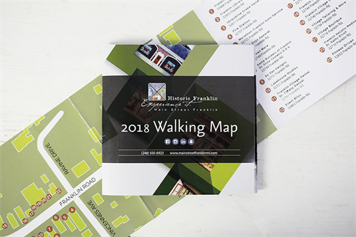 Franklin Mainstreet - Walking Map - Graphic Design and Print