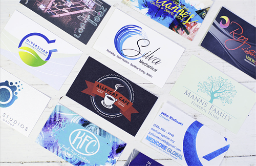 Variety of Customer Business Cards - Graphic Design and Print