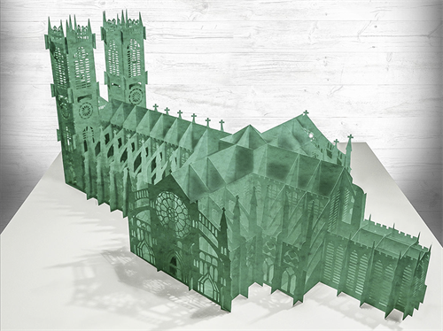Laser cut Paper St. Peter's Cathedral - Graphic Design and Print