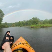 Kayaking on the Huron River